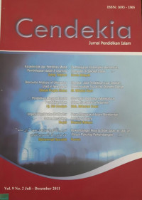 Cendekia: Jurnal Pendidikan Islam Vol. 9 No. 2 Juli - Desember 2011