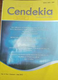 Cendekia : Jurnal Pendidikan Islam Vol. 11 No. 1 Januari - Juni 2013