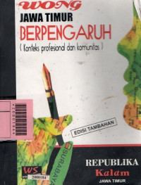 Wong Jawa Timur berpengaruh (konteks profesional dan komunitas)